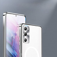 Kameravédő tok Samsung Galaxy S20 FE, CamShield MagSafe, átlátszó / ezüst