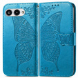Pattintható tok a T Phone 3 5G, Butterfly, kék