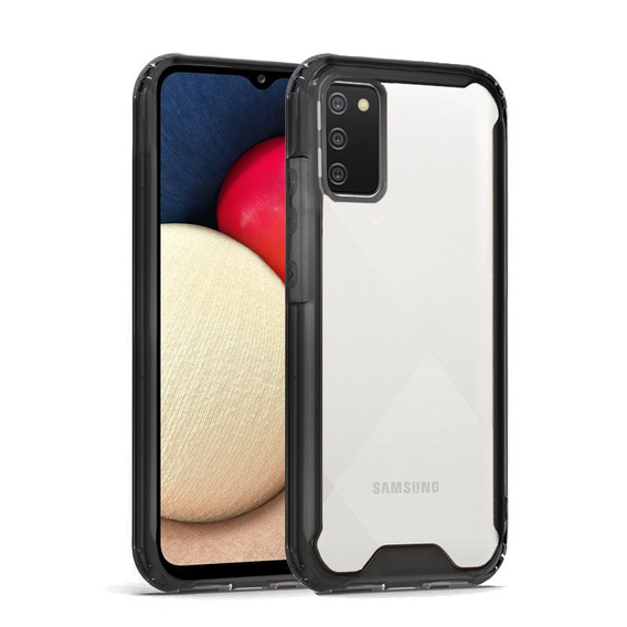 Telefontok a Samsung Galaxy A02S, AntiDrop Hybrid, fekete