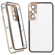Tok Samsung Galaxy S21, Magnetic Dual Glass, arany