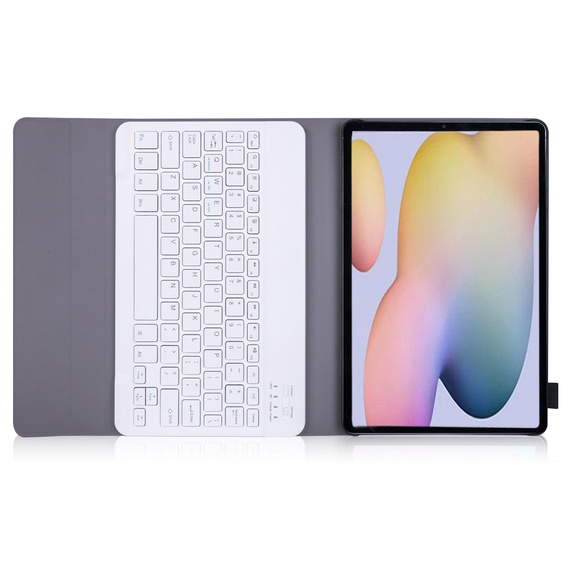 Tok + billentyűzet Samsung Galaxy Tab Tab S7/S8 T870 T875, rózsaszín rose gold