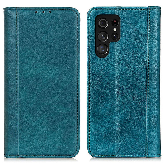 Telefontok a Samsung Galaxy S25 Ultra, Wallet Litchi Leather, zöld