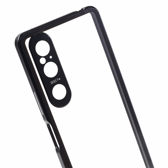 Tok Sony Xperia 1 V, Magnetic Dual Glass, fekete