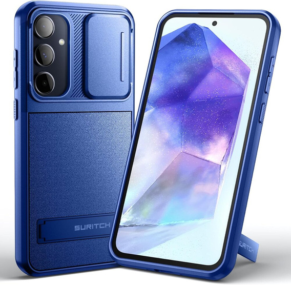 Tojás Samsung Galaxy A55 5G, Suritch Kickstand, kék