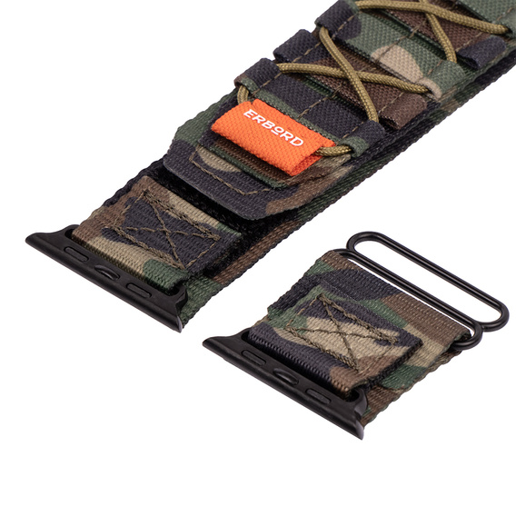 ERBORD Runner Nylon szíj az Apple Watch 1/2/3/4/4/5/6/7/8/9/SE/ULTRA/ULTRA 2 42/44/45/49MM órához