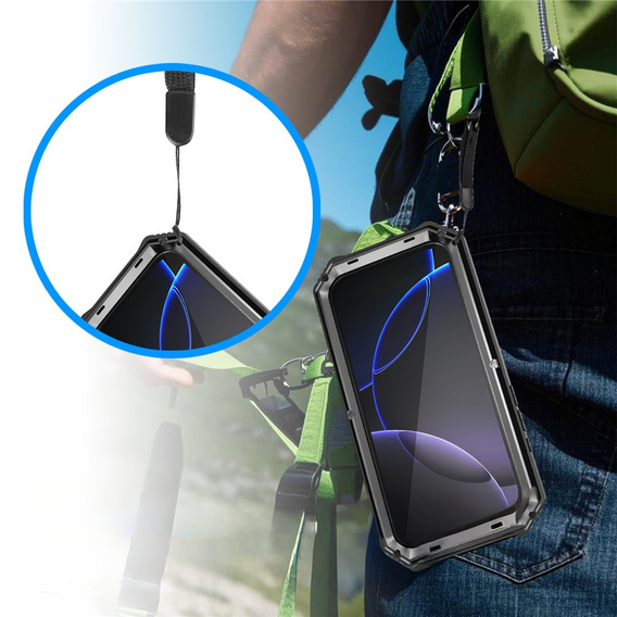 R-JUST páncélozott tok állvánnyal iPhone 17 Pro-hoz