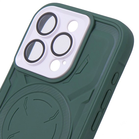 Tok iPhone 15 Pro Max, ERBORD Armor Mag, zöld