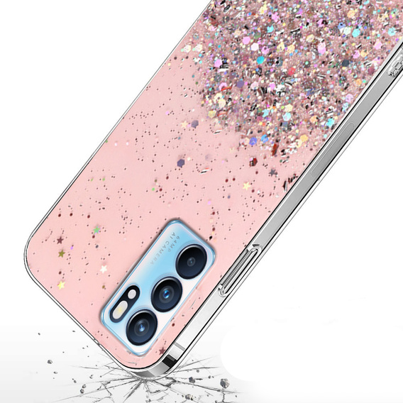 Telefontok a OPPO Reno6 5G, Glittery, rózsaszín
