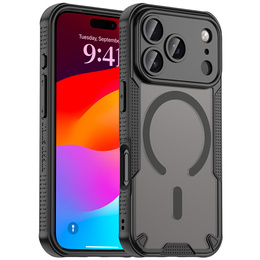 Tok iPhone 17 Pro Max készülékhez, MagSafe, páncélozott, fekete