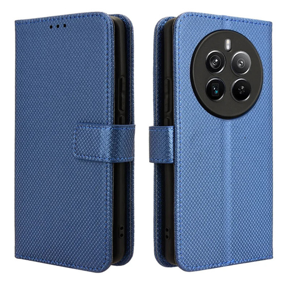 Pattintható tok a Realme 12 Pro 5G / 12 Pro+ 5G, Wallet Smart Magnet, kék