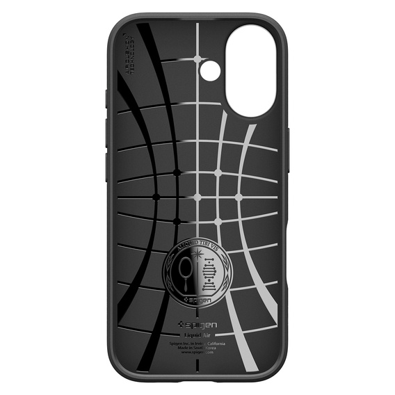 Spigen Liquid Air tok iPhone 17 készülékhez, matt fekete