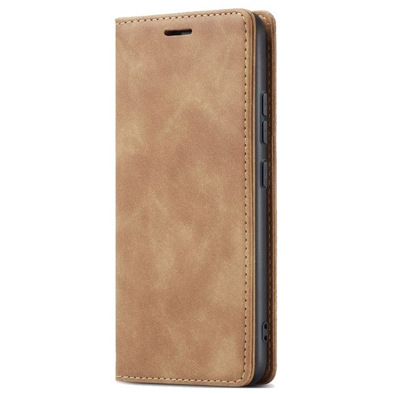 Telefontok a Samsung Galaxy A54, ERBORD Vintage, pénztárca patenttal, barna
