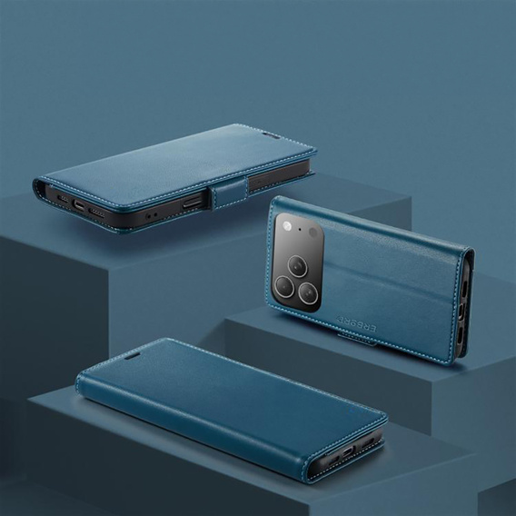 Fényes Litchi pénztárca tok patenttal iPhone 17 Pro Max készülékhez