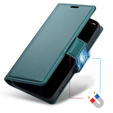Tok Xiaomi 14T Pro, ERBORD Glossy Litchi, pénztárca patenttal, zöld