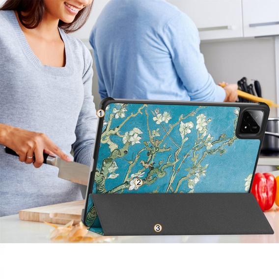 Tok Xiaomi Pad 7 / 7 Pro, Smartcase, Flowers