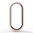 2in1 tok + edzett üveg a Xiaomi Smart Band 10 / 9 / 8-hoz, rózsaszín