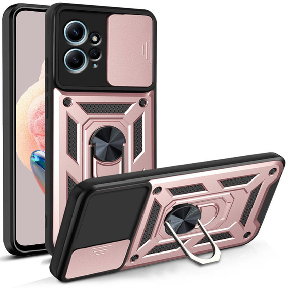 Telefontok a Xiaomi Redmi Note 12 4G, CamShield Slide, rózsaszín rose gold