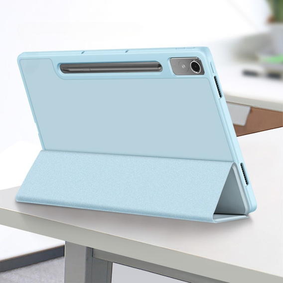 Tok Lenovo Tab P12, Smartcase tolltartóval, kék