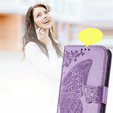 Pattintható tok a Realme 12, Butterfly, lila