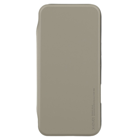 X-LEVEL tok iPhone 16 Pro készülékhez, Magnetic Card Holder, szürke