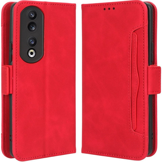 Pattintható tok a Honor 90, Card Slot, piros