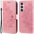 Pattintható tok a Samsung Galaxy A54 5G, Mandala Flower, rózsaszín rose gold