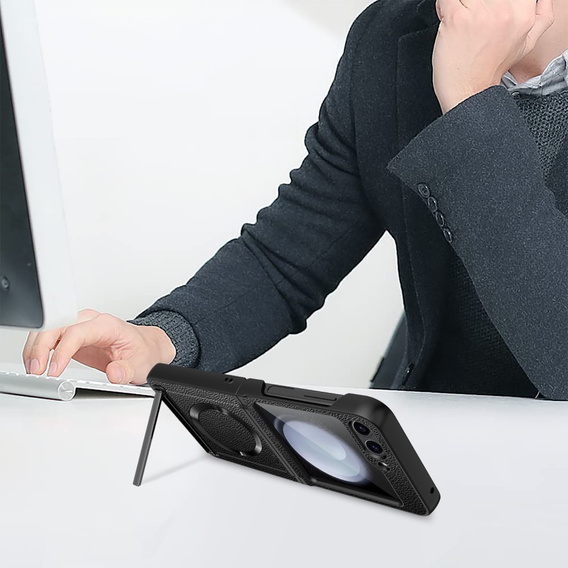 PC tok Samsung Galaxy Z Flip5 5G készülékhez, MagSafe, fekete