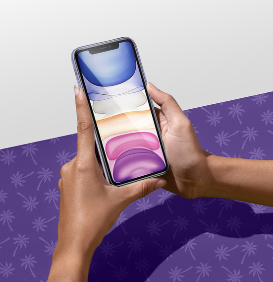 Shy Palm Privacy edzett üveg iPhone 11-hez