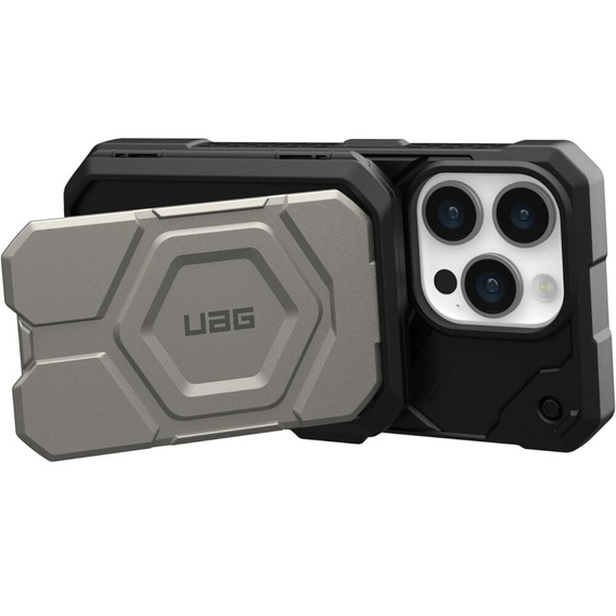 Urban Armor Gear Wallet MagSafe iPhone-hoz, ezüst