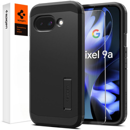 Spigen tok Google Pixel 9A készülékhez, Tough Armor Mag Mag MagSafe, fekete + 9H edzett üveg