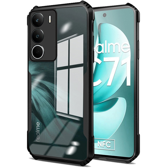Telefontok a Realme C71, AntiDrop Hybrid, fekete