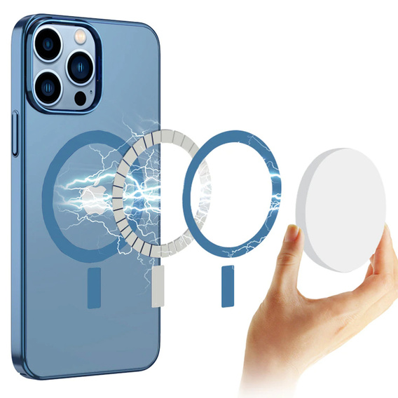 Telefontok a iPhone 13 Pro Max, ERBORD Hybrid MagSafe Case, kék