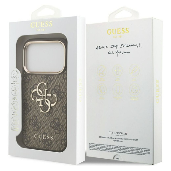 GUESS 4G Big Classic Logo tok iPhone 17 Pro-hoz