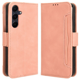 Pattintható tok a Samsung Galaxy A35 5G, Card Slot, rózsaszín