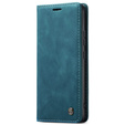 CASEME tok Xiaomi 12T / 12T Pro, Leather Wallet Case, türkiz