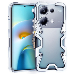 Tok Xiaomi Redmi Note 13 Pro 4G / Xiaomi Redmi Note 14S / Xiaomi Poco M6 Pro 4G, Aluminium Alloy Bumper, ezüst