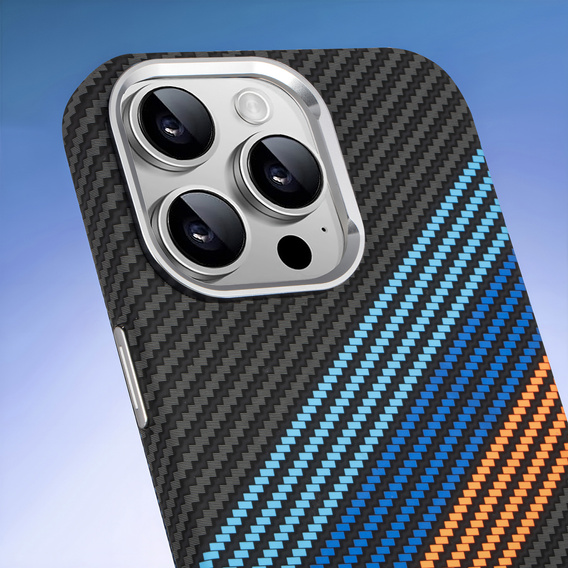 Tok iPhone 16 Pro, Carbon Fiber MagSafe, sötétkék