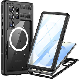 Vízálló tok Samsung Galaxy S25 Ultra, Redpepper, MagSafe-hoz, fekete