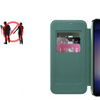 Pattintható tok a Samsung Galaxy S24+ Plus, RFID Wallet MagSafe CamShield, zöld