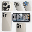 2x ERBORD OPTIK Pro edzett üveg iPhone 16 Pro/16 Pro Max / 15 Pro/15 Pro Max/14 Pro/14 Pro Max kamera számára, titánium