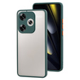 Szilikon tok Xiaomi Poco F6, kamera védelemmel, átlátszó / zöld