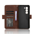 Pattintható tok a Infinix Hot 50 Pro+ 4G, Card Slot, barna