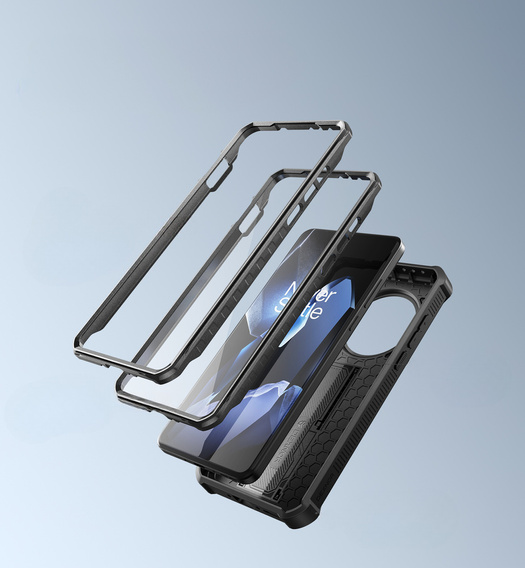 Páncélozott tok a OnePlus 13, Dexnor Full Body (Two Frames), fekete