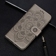 Pattintható tok a Xiaomi Redmi Note 9s/ 9 Pro, Mandala Flower, szürke