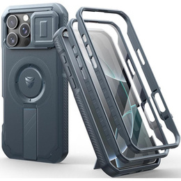 Páncélozott tok iPhone 16 Pro Max készülékhez, Dexnor CamProtect MagSafe, kék (Két keret)