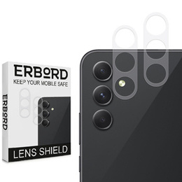 2x ERBORD edzett üveg a kamera számára, hogy Samsung Galaxy A54 5G, átlátszó