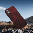 Tok iPhone 16 Plus hoz, Aramid Fiber MagSafe, piros