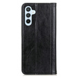 Telefontok a Samsung Galaxy A26, Wallet Litchi Leather, fekete