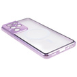 Magnetic Dual Glass MagSafe tok Samsung Galaxy S21 Ultra, lila