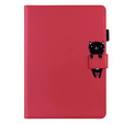 Tok iPad 10.2" 2021/2020/2019 (9/8/7 gen.), pánttal, animal, piros